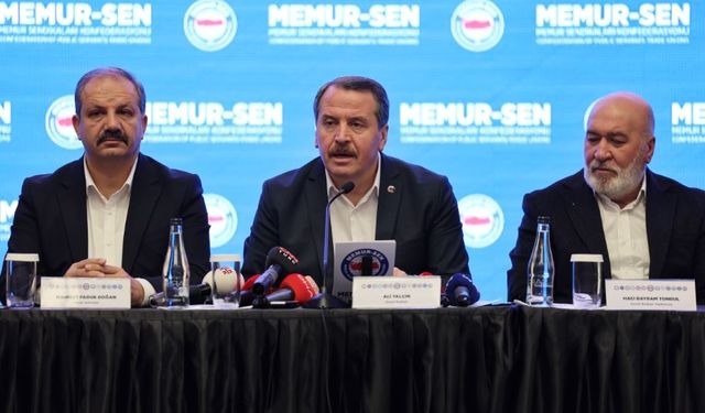 Memur-Sen Başkanı Yalçın: Yüzde 15 maaş artışı, yüzde 10 refah payı verilmeli