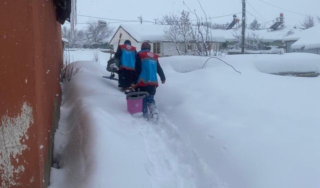 Bingöl’de 215 köy yolu, kardan ulaşıma kapandı (2)