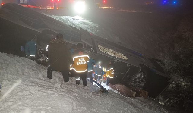 Bingöl'de yolcu otobüsü şarampole devrildi: 4 ölü, 32 yaralı/ Ek fotoğraflar