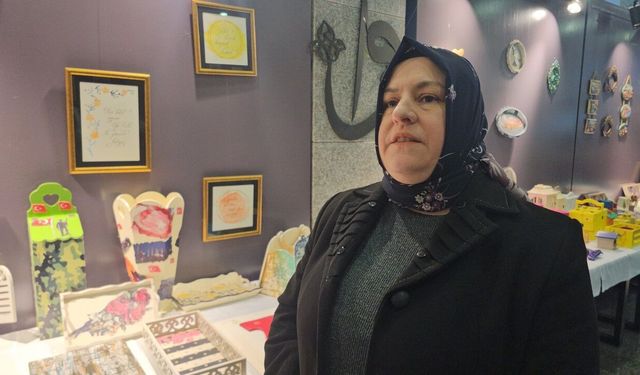 182 şehidin fotoğrafları ile şehit ve gazi yakınlarının el emeği ürünler sergilendi