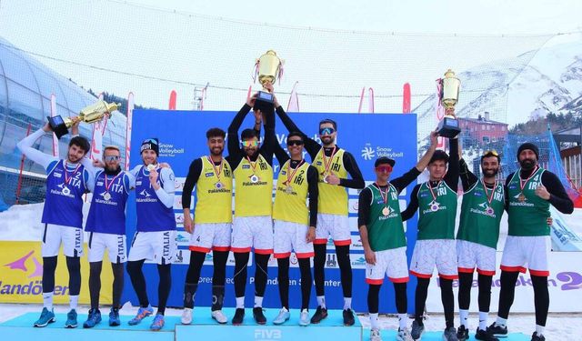 2025 FIVB Kar Voleybolu Dünya Turu Palandöken Etabı'nda şampiyon Türkiye