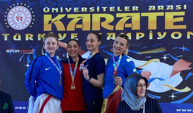 Diyarbakırlı Milli Karateci Sena, ÜNİLİG’de Türkiye 3’üncüsü oldu