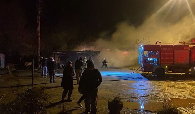 Balıkesir’de  balık restoranındaki yangında 1 kişi yaralandı