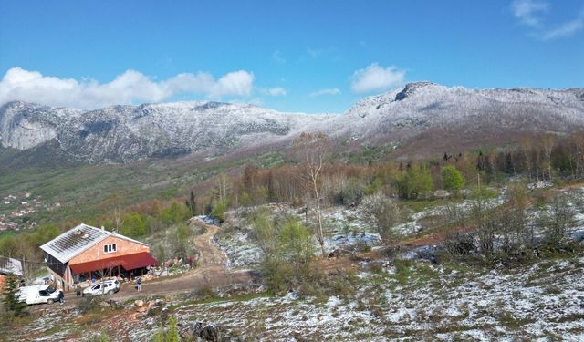 Küre Dağları Milli Parkı'nda iki mevsim bir arada