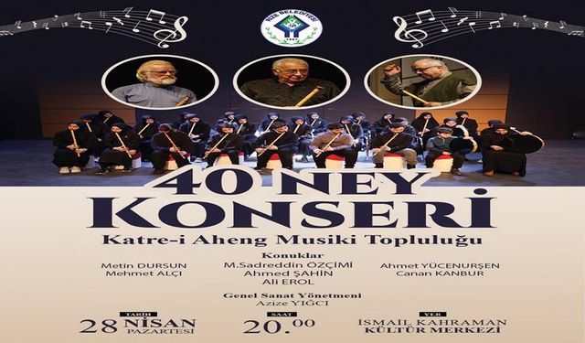 Rize’de '40 Ney Konseri' ile Ruhlara Dokunan Müzik Şöleni
