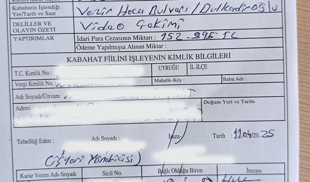 Yola beton döken aracın firmasına 152 bin TL ceza