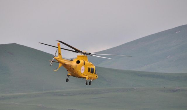Ambulans helikopter, 1 günlük Çinan bebek için havalandı