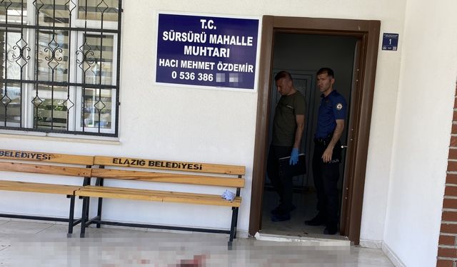 Mahalle muhtarı, silahlı saldırıda yaralandı