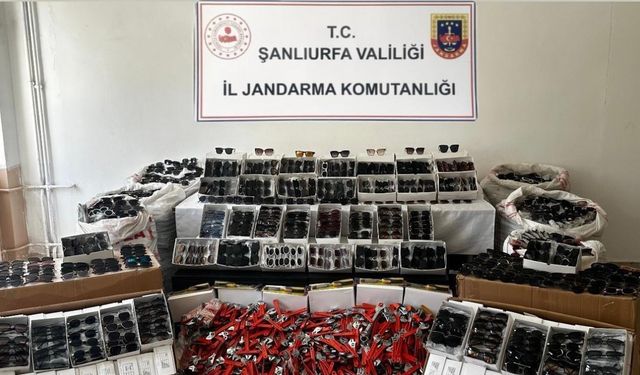 Şanlıurfa’da 34 milyon TL'lik kaçak imitasyon gözlük ele geçirildi