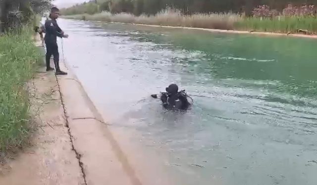 Sulama kanalına düşen Ali için arama çalışması başlatıldı