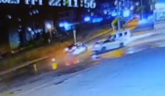 Edirne'de 4 aracın karıştığı kaza kamerada