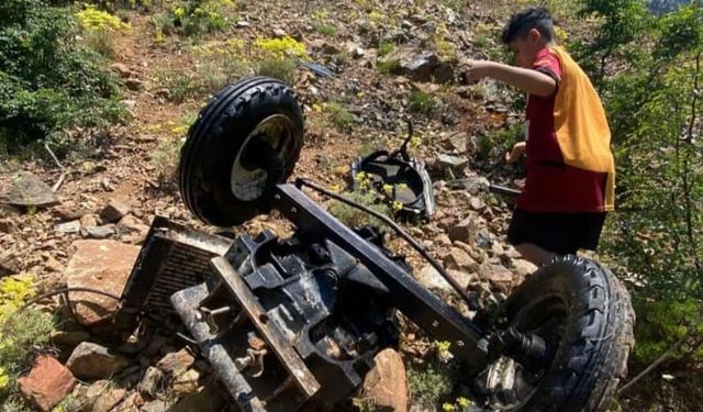Kayseri'de traktör uçuruma yuvarlandı: 2'si ağır 8 yaralı / Ek fotoğraflar