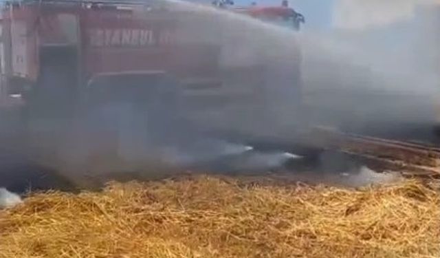 İstanbul - Silivri’de çıkan anız yangını söndürüldü