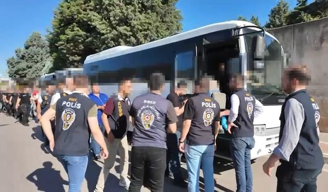Kocaeli merkezli 20 ilde dolandırıcılık operasyonu; 9 tutuklama