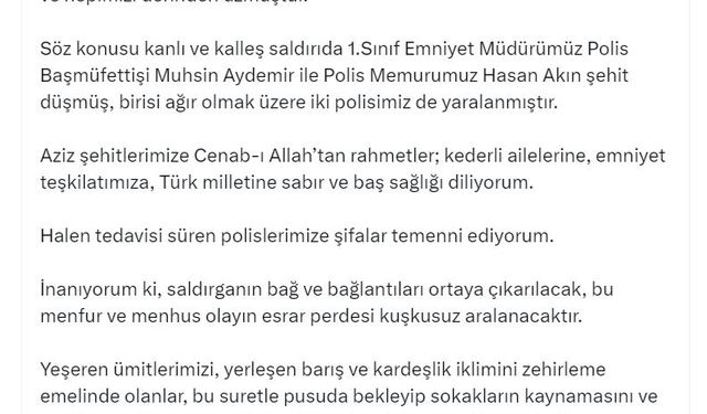 Bahçeli: İzmir'deki saldırı, Türkiye'miz üzerinde oynanan alçak oyunlardan bağımsız düşünülemeyecektir