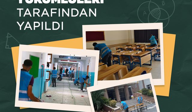 Bakan Tunç: 1534 okulun tadilat ve bakımı denetimli serbestlik yükümlülerince yapıldı