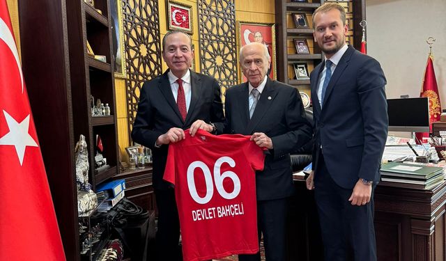 Gençlerbirliği'nden, MHP Genel Başkanı Devlet Bahçeli'ye ziyaret