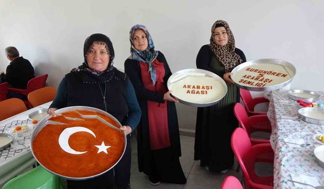 250 tepsi hamur döküldü, 5 kazan arabaşı çorbası birlik beraberlik için kaynadı