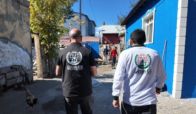 Avrupa Yetim Eli Derneği Ağrı’da nakdi yardım gerçekleştidi