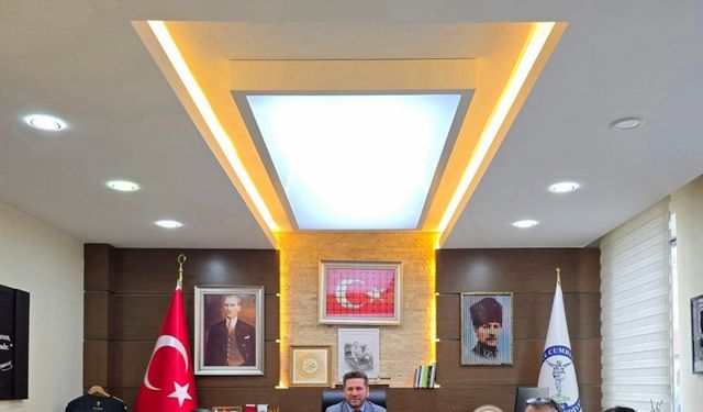 Başkan Tatık makamında DMD hastası Mehmet’i ağırladı