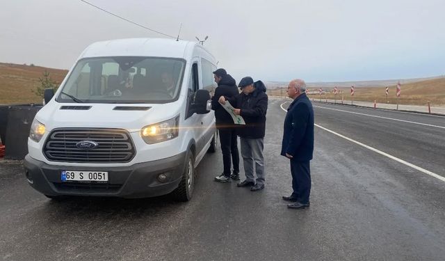 Bayburt’ta okul servislerine yönelik ortak denetim gerçekleştirildi