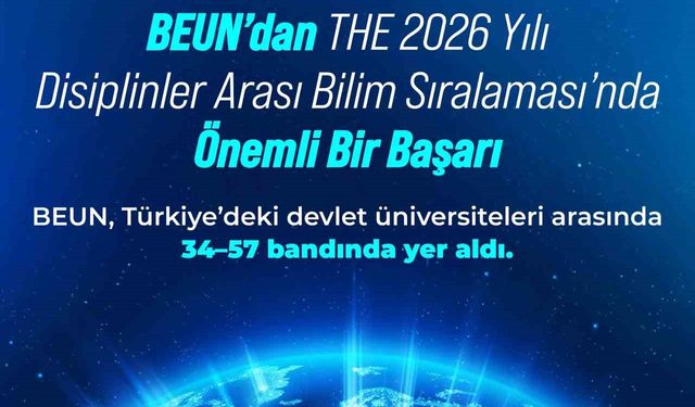 BEUN’dan THE 2026 Yılı Disiplinler Arası Bilim Sıralaması’nda Önemli Bir Başarı