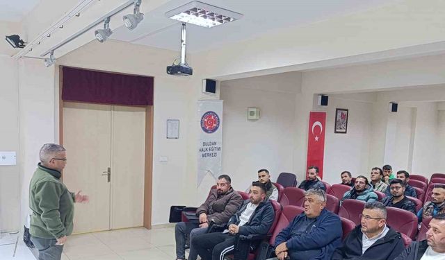 Buldanlı avcılar sertifika sahibi oldu