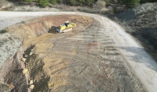 Çomar Barajında 2. etap yol genişletme çalışmaları başladı