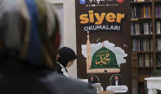 Çorum Belediyesi’nin düzenlediği siyer okumaları yoğun katılımla başladı
