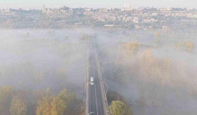 Diyarbakır sis denizinde kayboldu