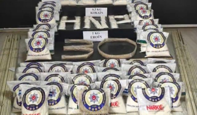 Hakkari’de 87 kilo 500 gram uyuşturucu ele geçirildi