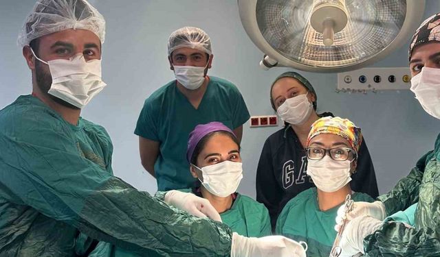 Kağızman Devlet Hastanesi’nde karın kesisi ameliyatı