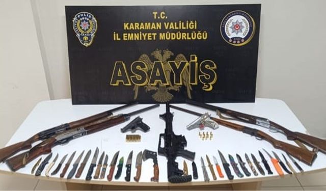 Karaman polisin asayiş uygulamaları devam ediyor: 11 tutuklama