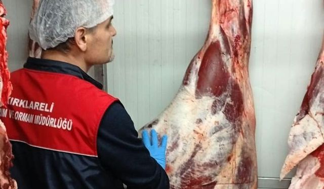 Kırklareli’nde et satışları mercek altında