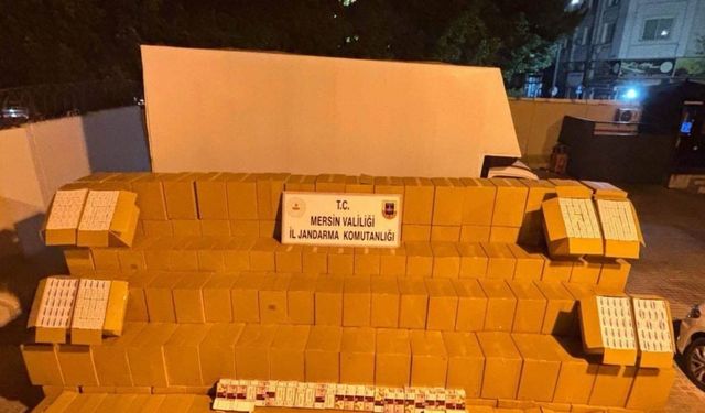 Mersin’de kaçak makaron operasyonu: 2 gözaltı