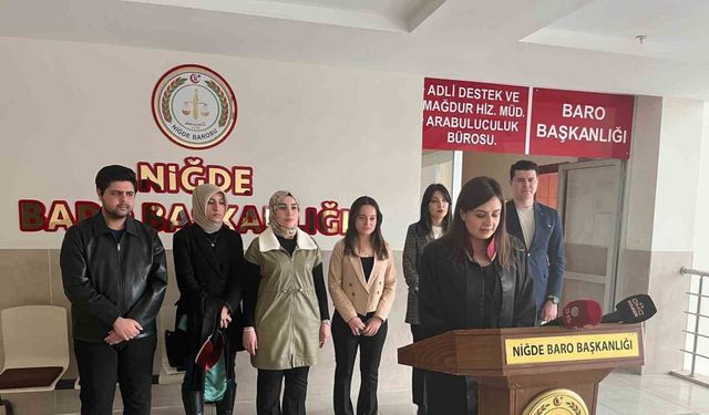 Niğde Barosu: "Eşitlik ve özgürlükten vazgeçmeyeceğiz"