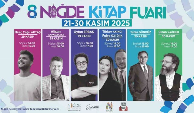 Niğde’de kültür şöleni başlıyor: 8. Kitap Fuarı kapılarını açıyor