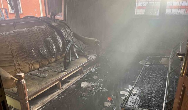 Ordu’da metruk evde yangın