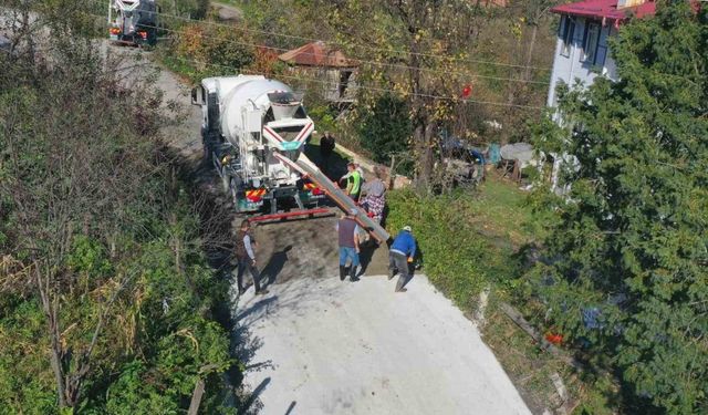 Ordu’da yol çalışmaları sürüyor