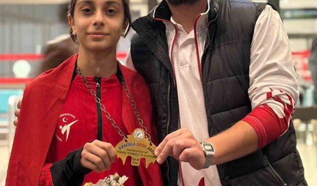 Şahinbey Belediyespor’un Altın Kızı Bükreş’te tarih yazdı