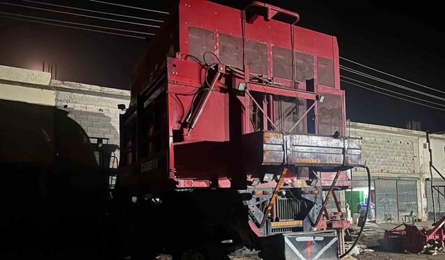 Şanlıurfa’da biçerdöverin 1 milyon TL değerindeki parçaları çalındı