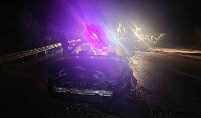 Sinop Belediye Başkanı’nın makam aracı domuz sürüsüne çarptı: Başkan kazayı yara almadan atlattı