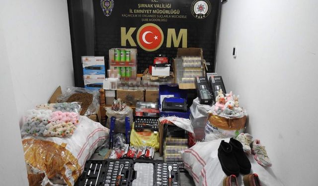 Şırnak’ta 23 milyon liralık kaçak malzeme ele geçirildi