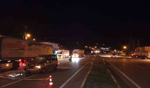 Sivas’ta trafik kazası: 1 kişi hayatını kaybetti