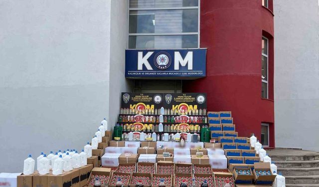 Adana’da yılbaşı öncesi kaçak içki operasyonu: 4 ton etil alkol ele geçirildi