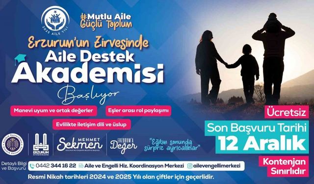 Aile destek akademisi başlıyor