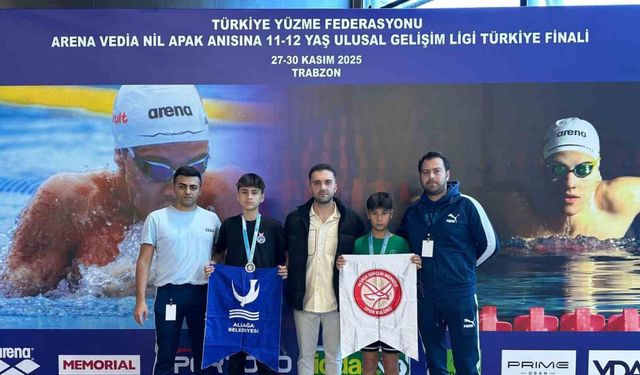 Aliağalı yüzücüler Türkiye finalinde zirvede