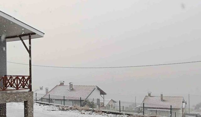 Ankara’da mevsimin ilk karı Beypazarı ilçesine yağdı