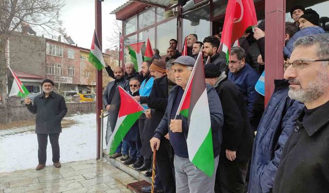 Ardahan'da cuma çıkışı Filistin'e destek açıklaması