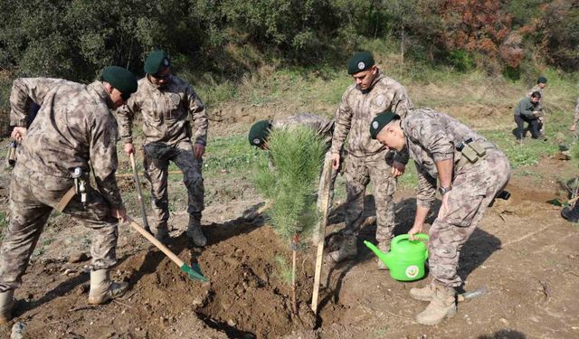 Aydın’da şehit polisler adına fidan dikildi